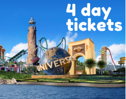 Universal 4 Day Tickets